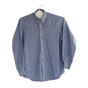 Ralph Lauren Men's Gingham  Checked Shirt With Logo Size Large